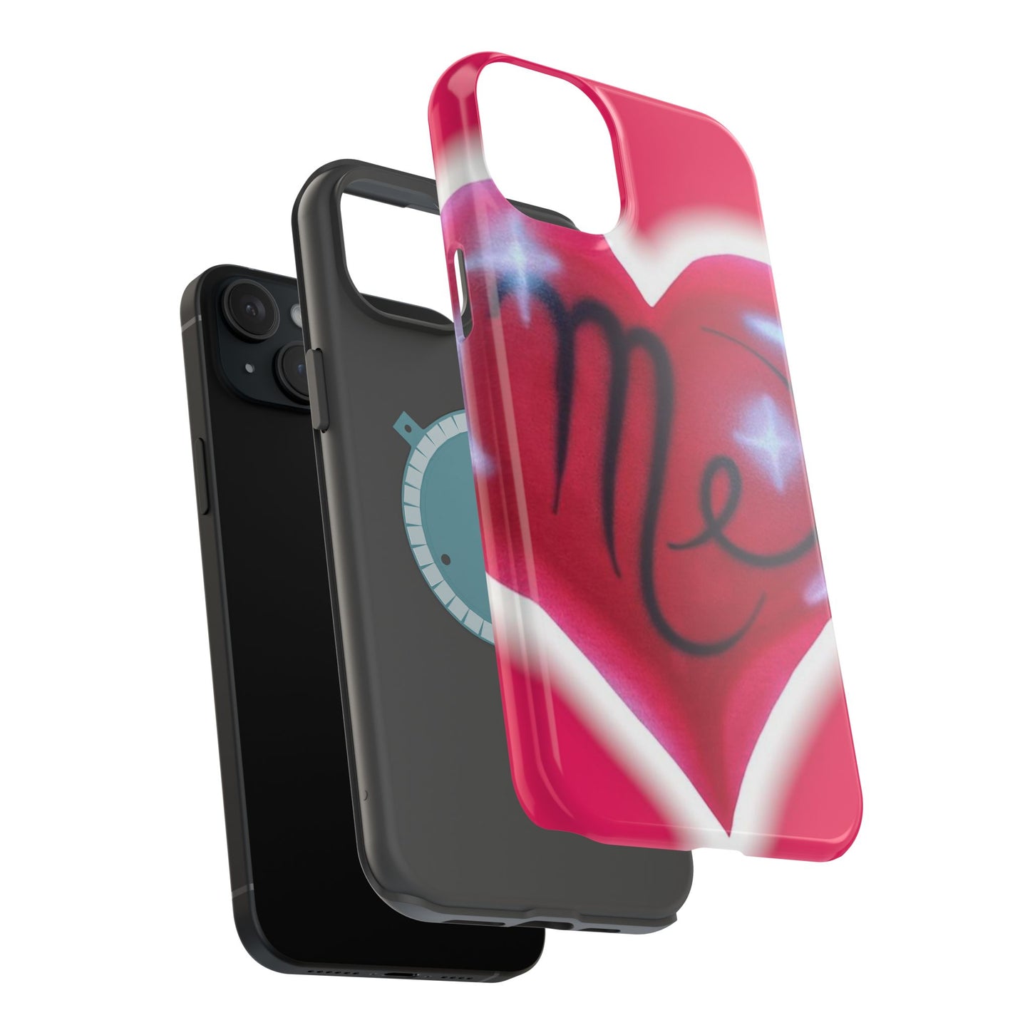 MagSafe "i <3 me" Airbrush iPhone Hülle