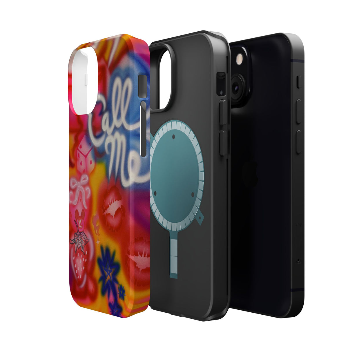 MagSafe "CALL ME!" airbrush iPhone case