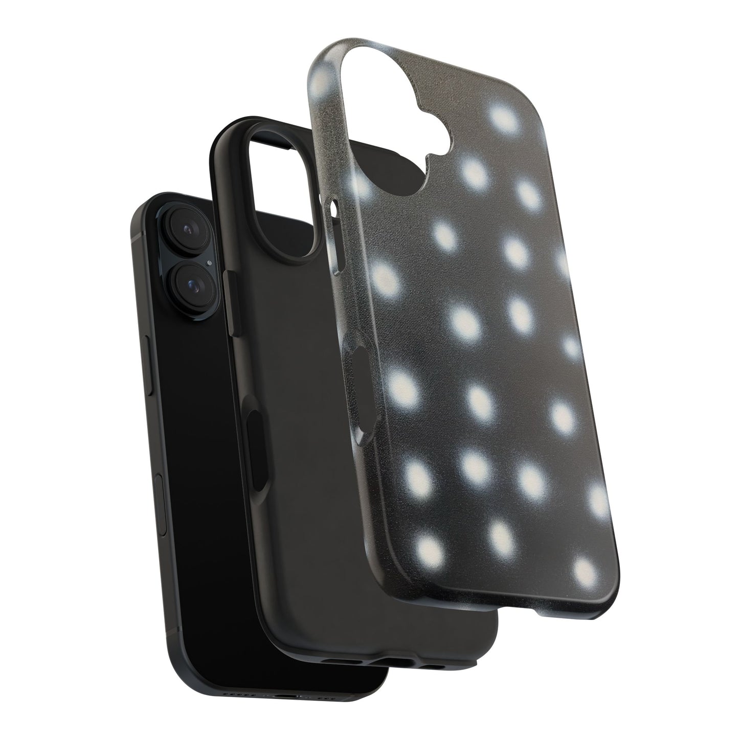 "coconut noir polka dot" airbrush iPhone case