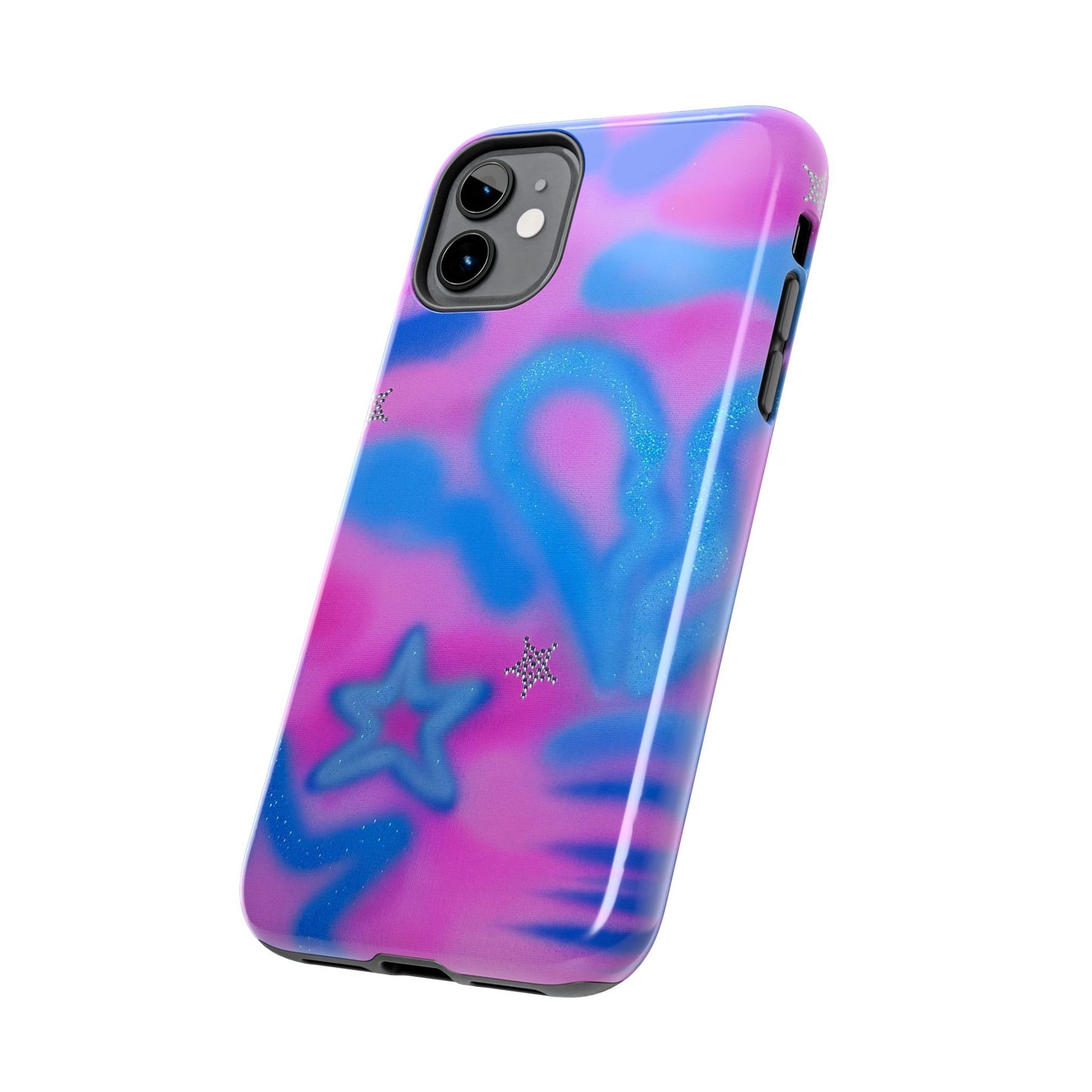 "blue camo" airbrush iPhone case