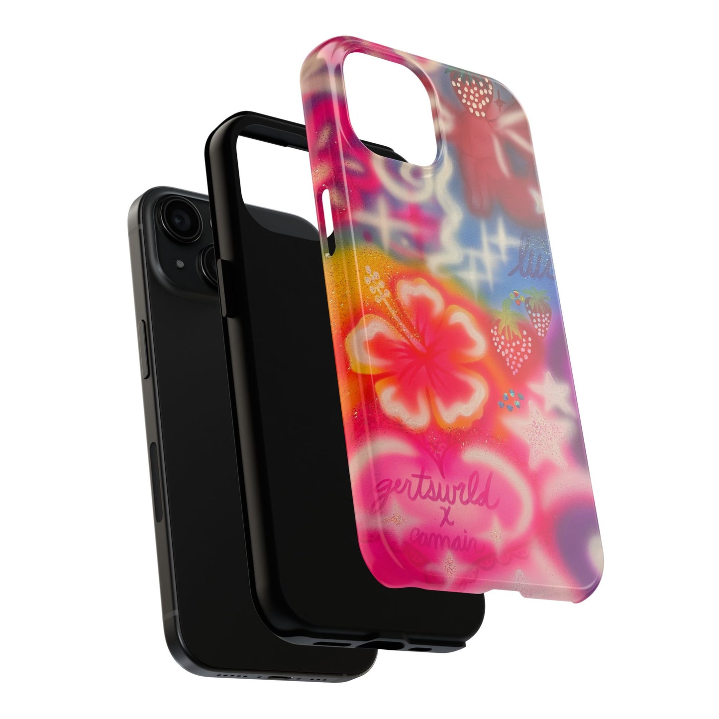 "luck and luv" airbrush iPhone case