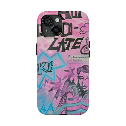 "avant le ski" airbrush iPhone case
