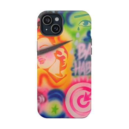 MagSafe „schlechte Angewohnheiten“ Airbrush iPhone Hülle