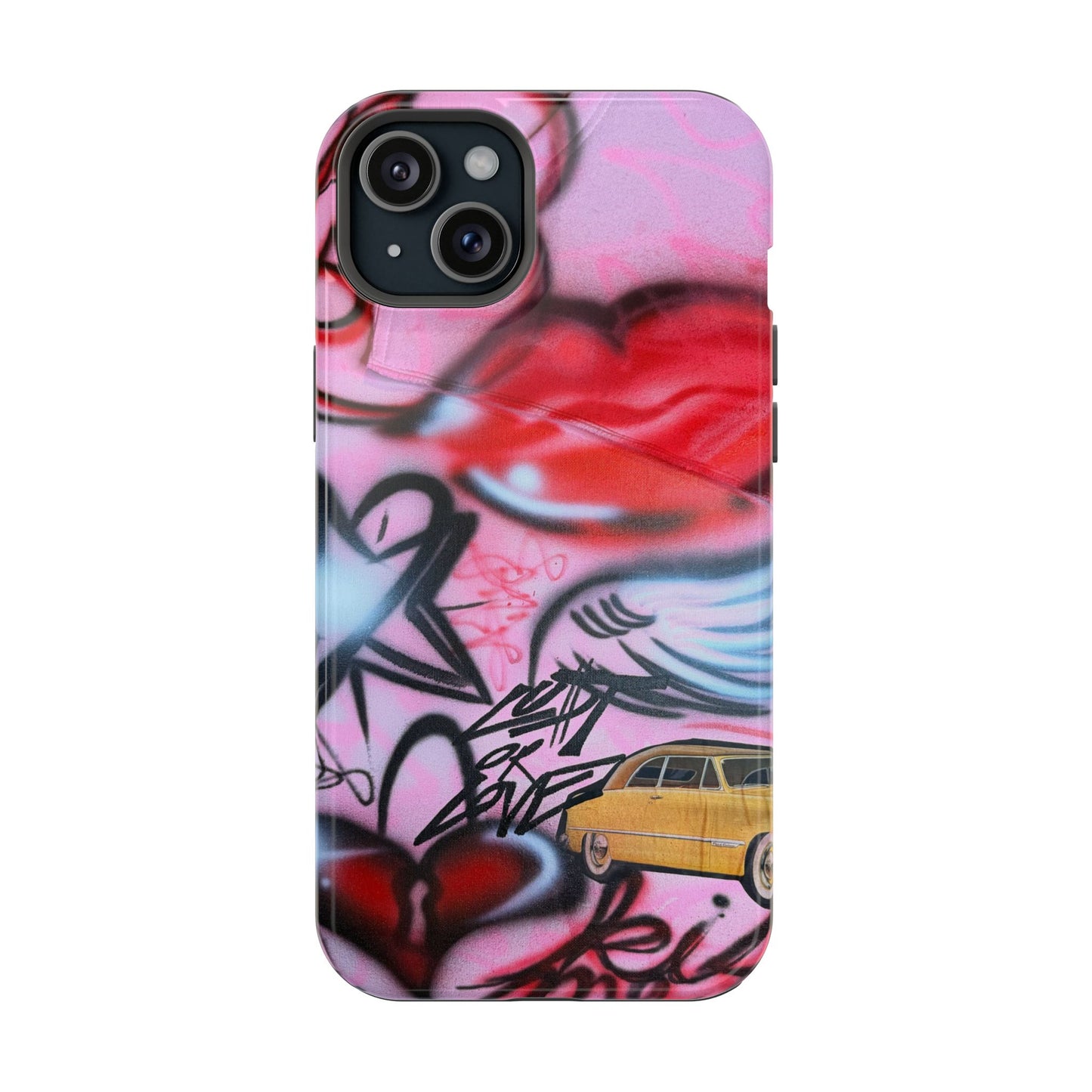 MagSafe "lust or love" airbrush iPhone case