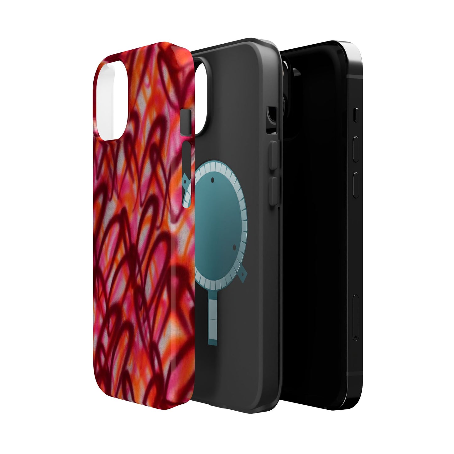 MagSafe „Graffiti Love“ Airbrush iPhone Hülle