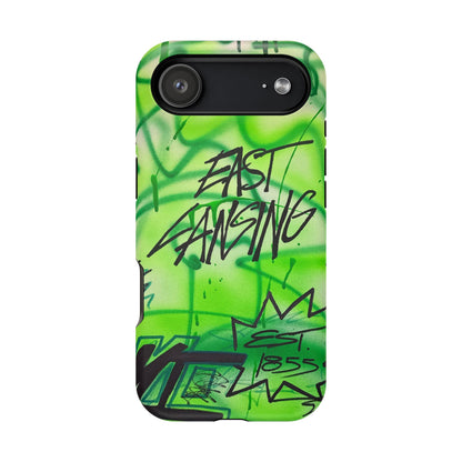 MagSafe "east lansing, mi" airbrush iPhone case