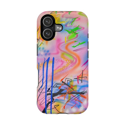 MagSafe "neon haze" airbrush iPhone case