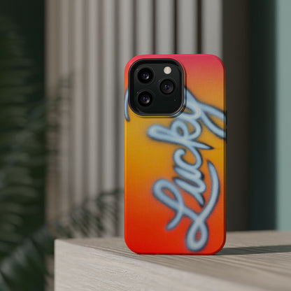 MagSafe "lucky" airbrush iPhone case