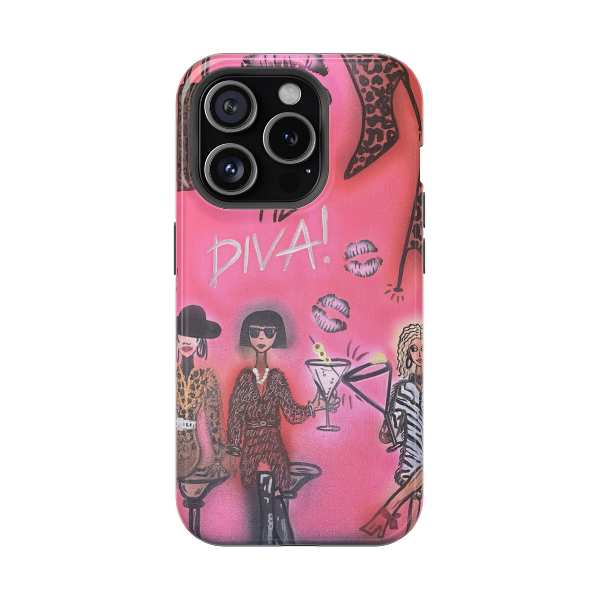 MagSafe "party diva" airbrush iPhone case
