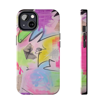 "pastel static" airbrush iPhone case