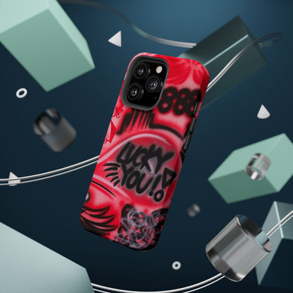 MagSafe „lucky you! pt. 2“ Airbrush iPhone Hülle
