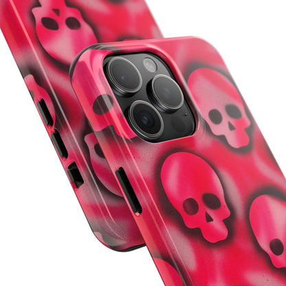 "pink skully" airbrush iPhone case