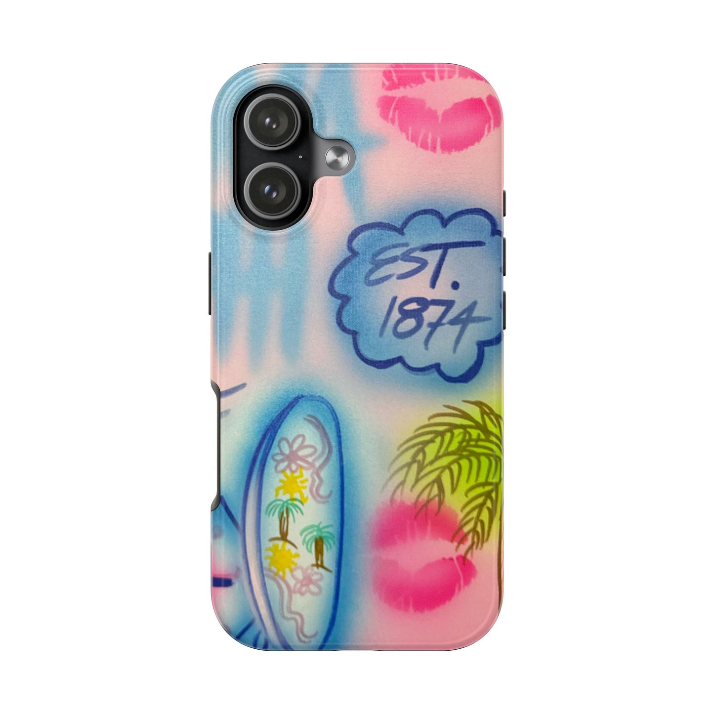 "in the wave" airbrush iPhone case