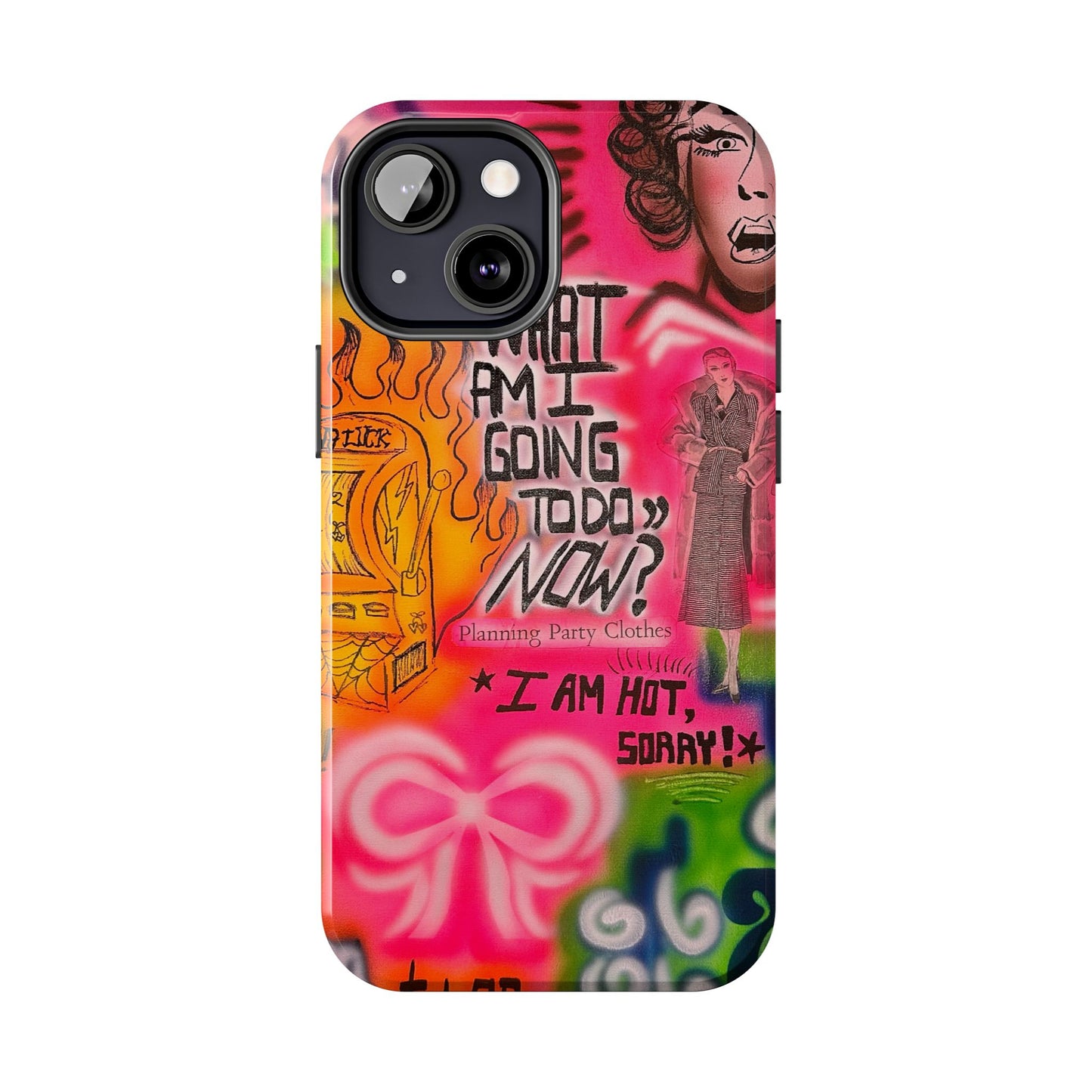 "out of luck" airbrush iPhone case