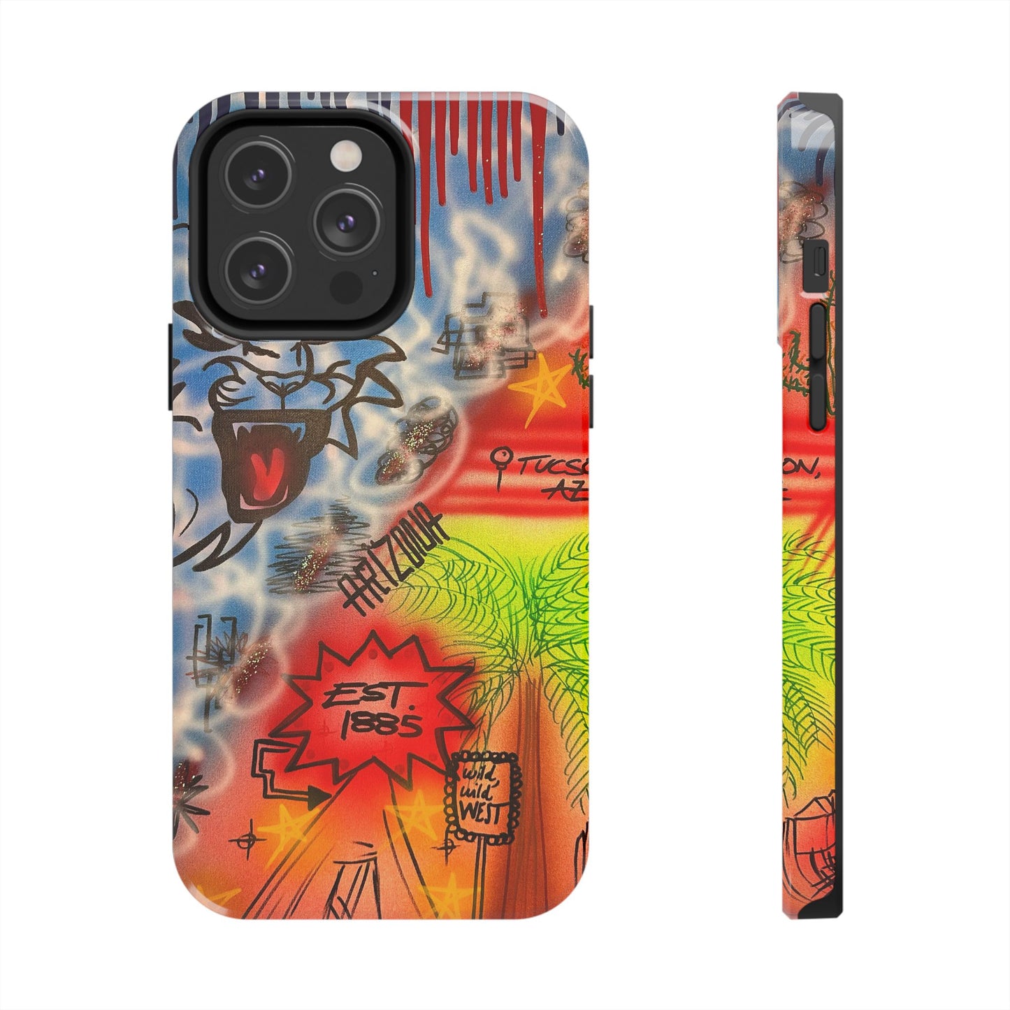 "tucson, arizona pt. 2" airbrush iPhone case