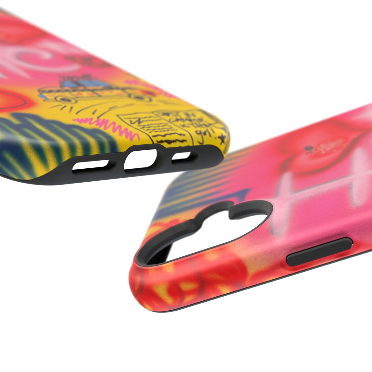 MagSafe „In der Stadt“ Airbrush iPhone-Hülle