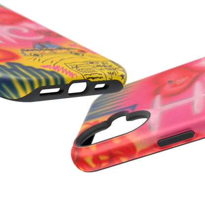 MagSafe „In der Stadt“ Airbrush iPhone-Hülle