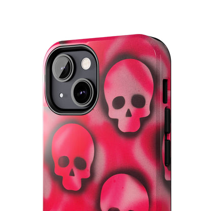 "pink skully" airbrush iPhone case