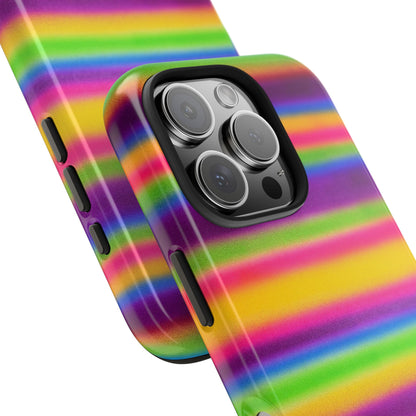 "colorful stripes" airbrush iPhone case