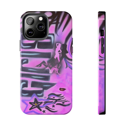 "neon nights" airbrush iPhone case