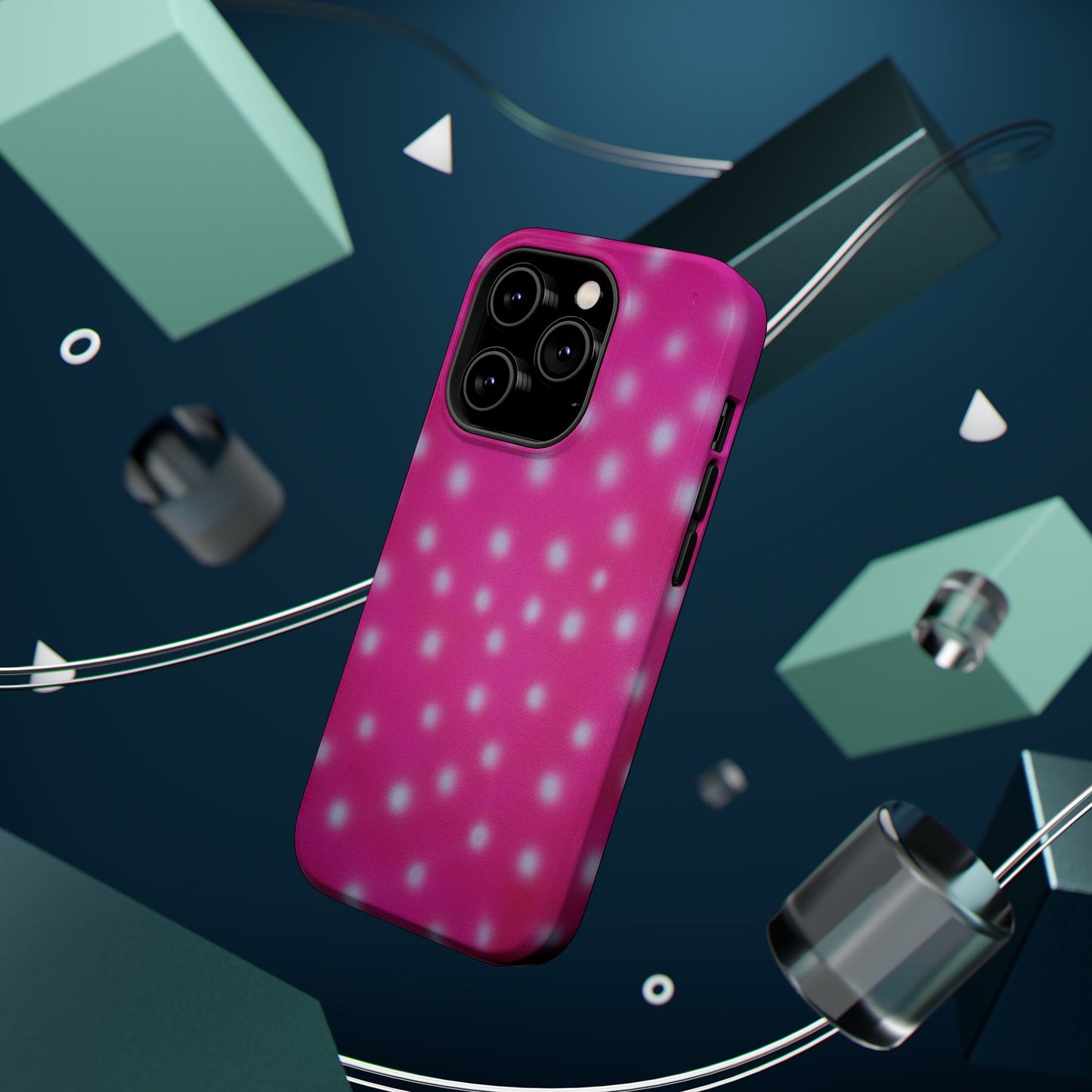 MagSafe "bubblegum polka dot" airbrush iPhone case
