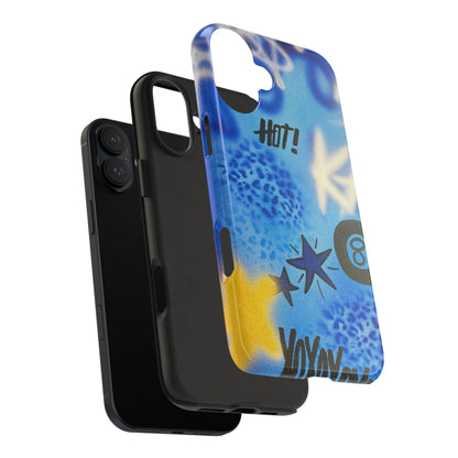 "brilliant blues" airbrush iPhone case