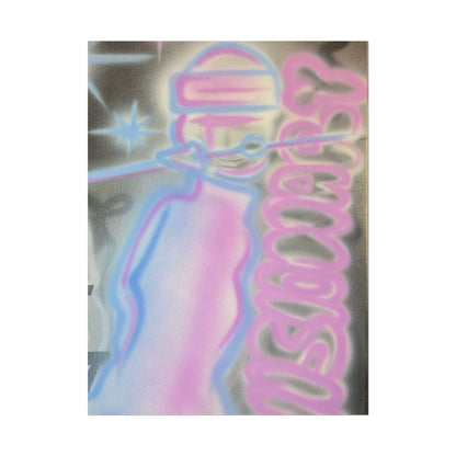 "visionary" pt. 2 airbrush rolled print