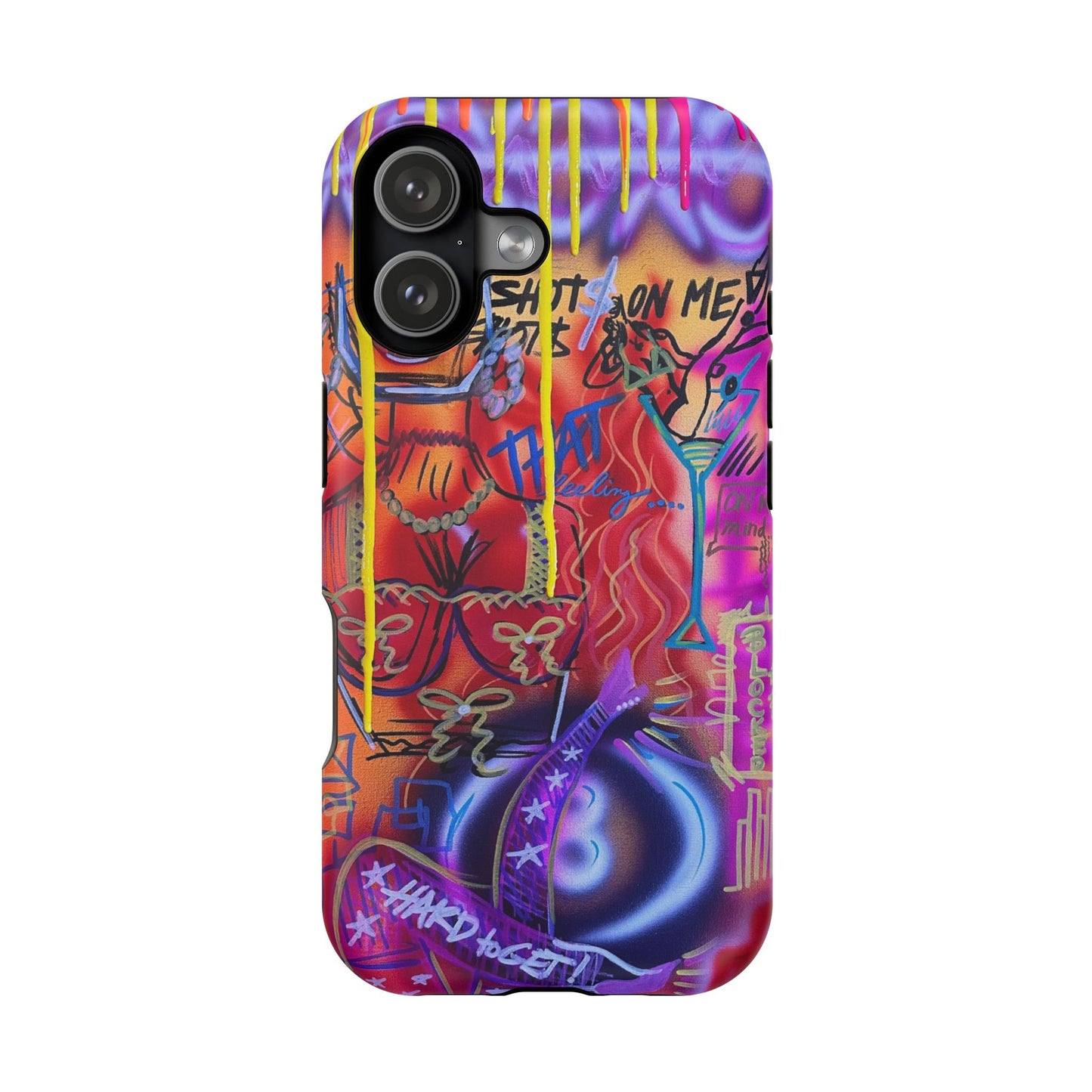 MagSafe "shots on me!" Airbrush iPhone Hülle