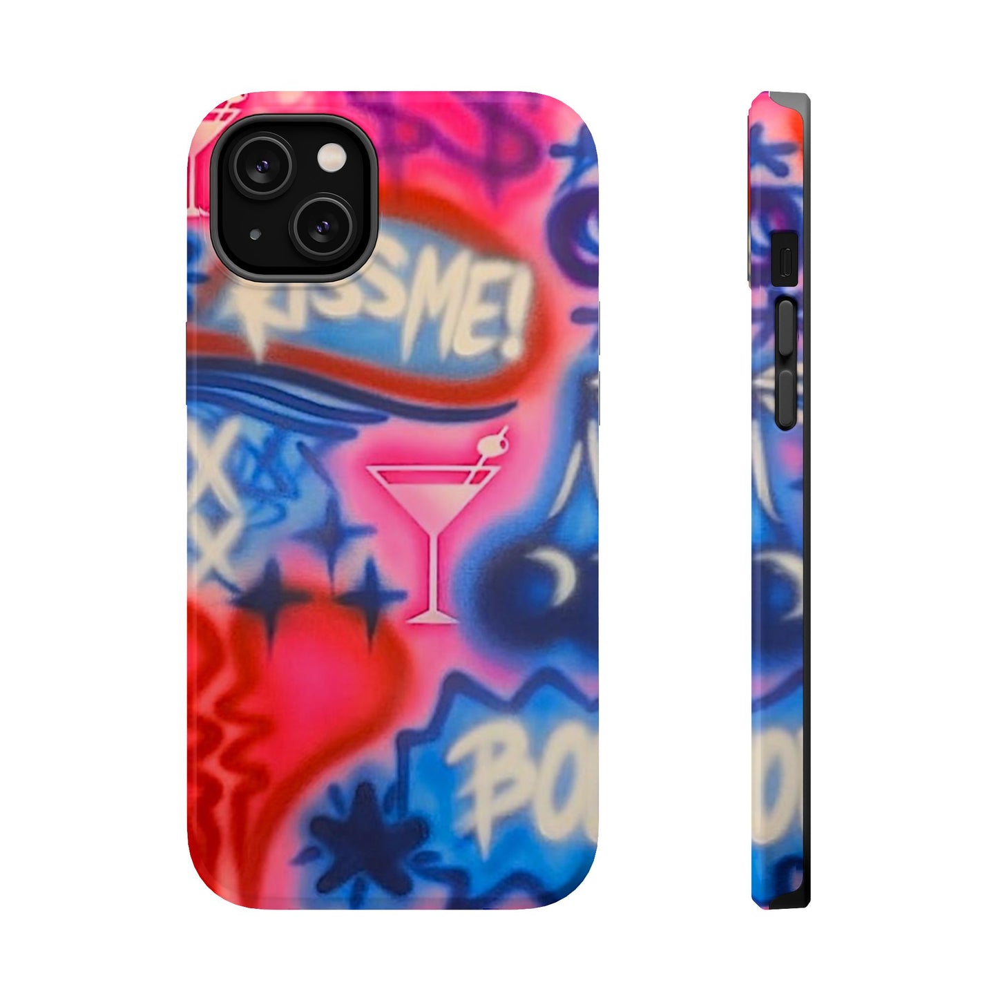 MagSafe "kiss me pt. 2" Airbrush iPhone Hülle