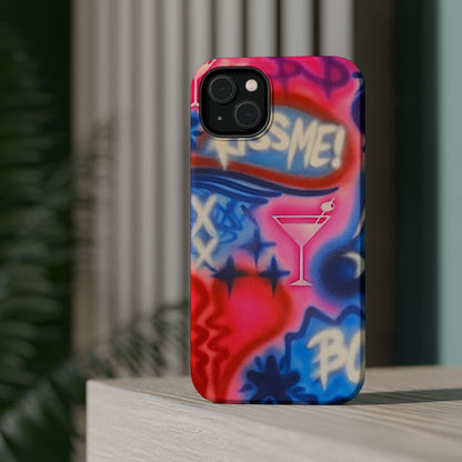 MagSafe "kiss me pt. 2" Airbrush iPhone Hülle