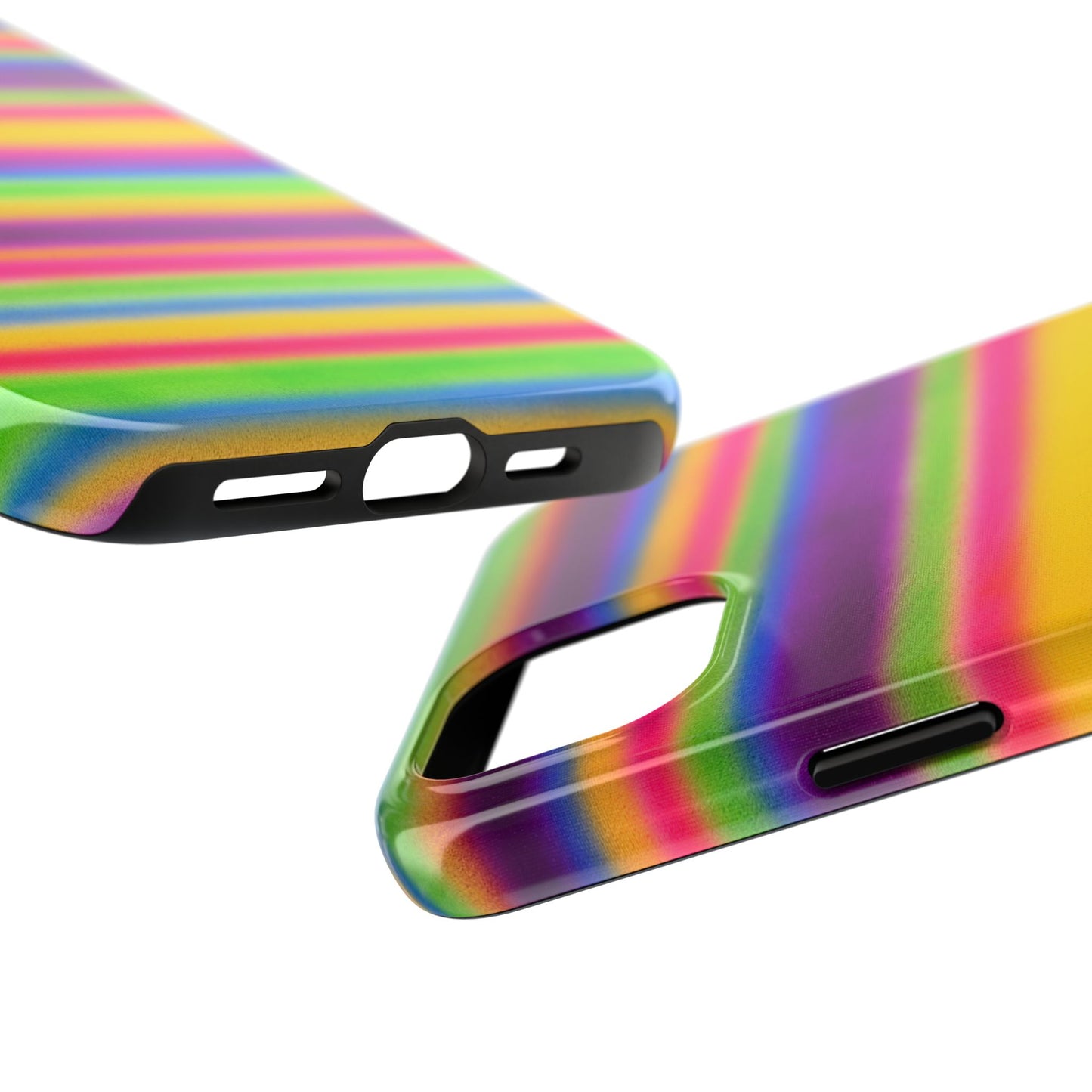 "colorful stripes" airbrush iPhone case
