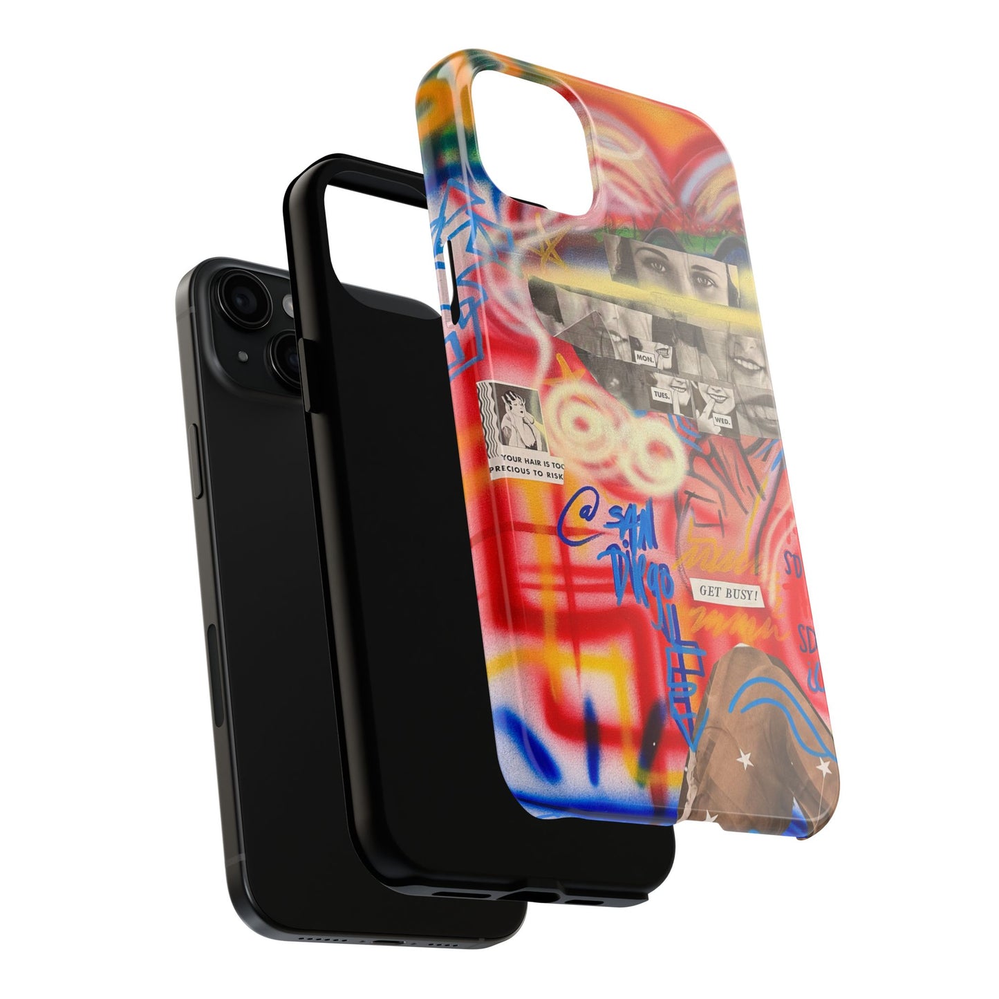 "get busy!" airbrush iPhone case