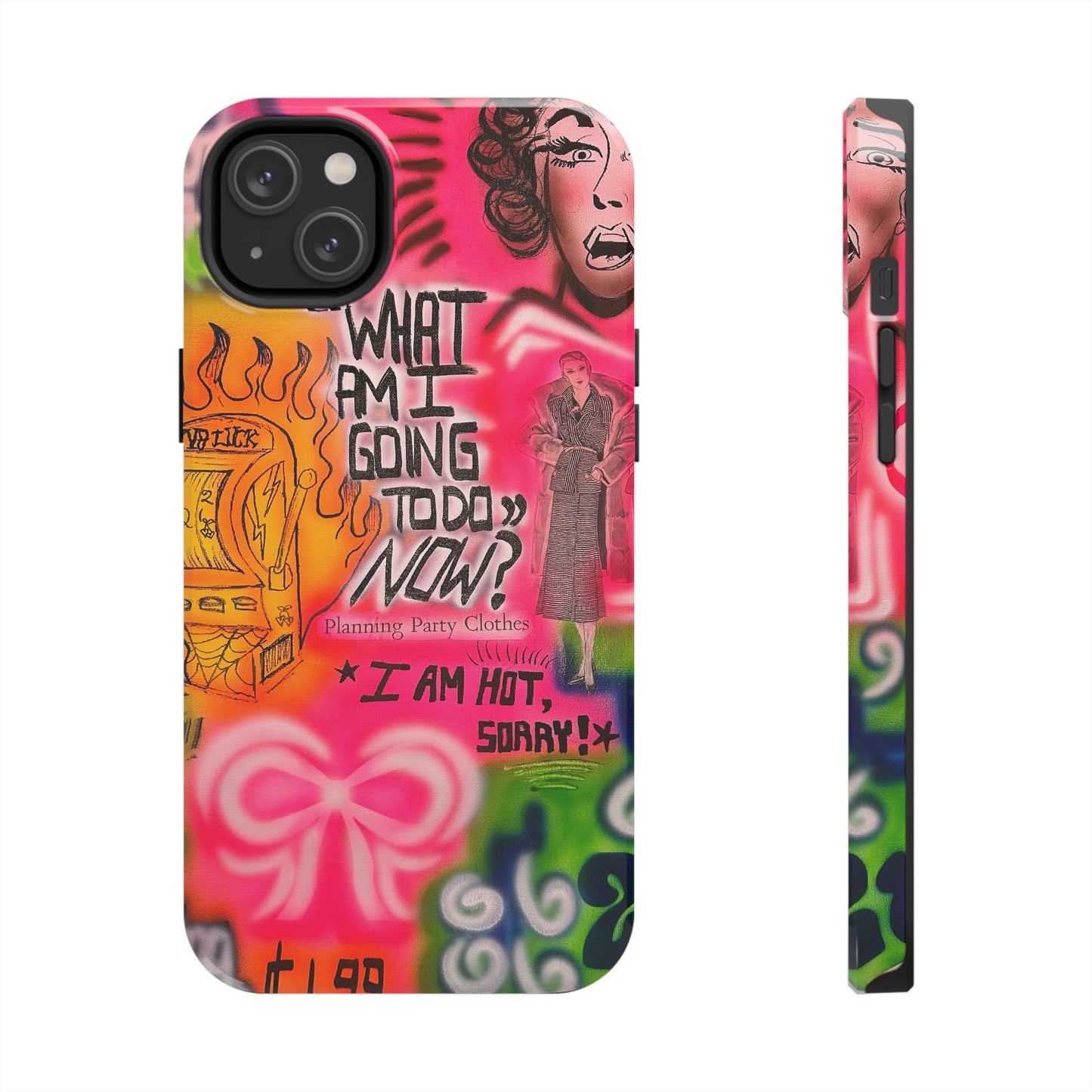 "out of luck" airbrush iPhone case