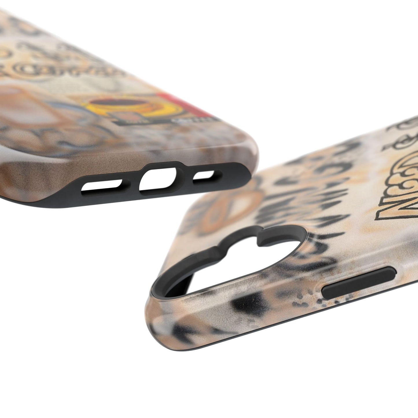 MagSafe "need $$ for coffee" airbrush iPhone case