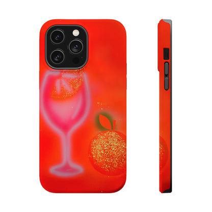 MagSafe "aperol spritz" airbrush iPhone case