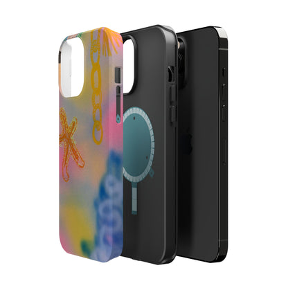MagSafe "sweet starfish" airbrush iPhone case