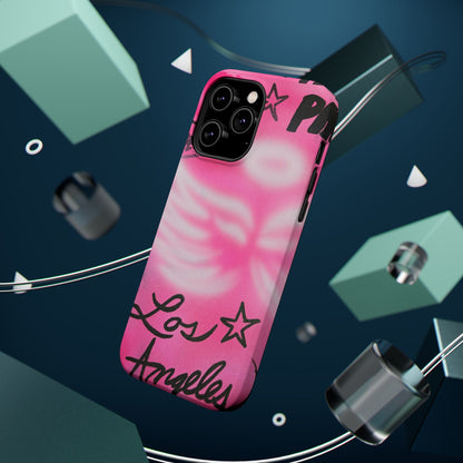 MagSafe "pinke Engelsflügel" Airbrush iPhone Hülle