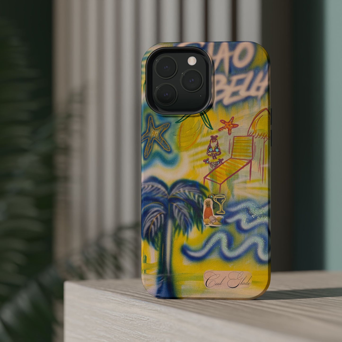 MagSafe "ciao bella" airbrush iPhone case
