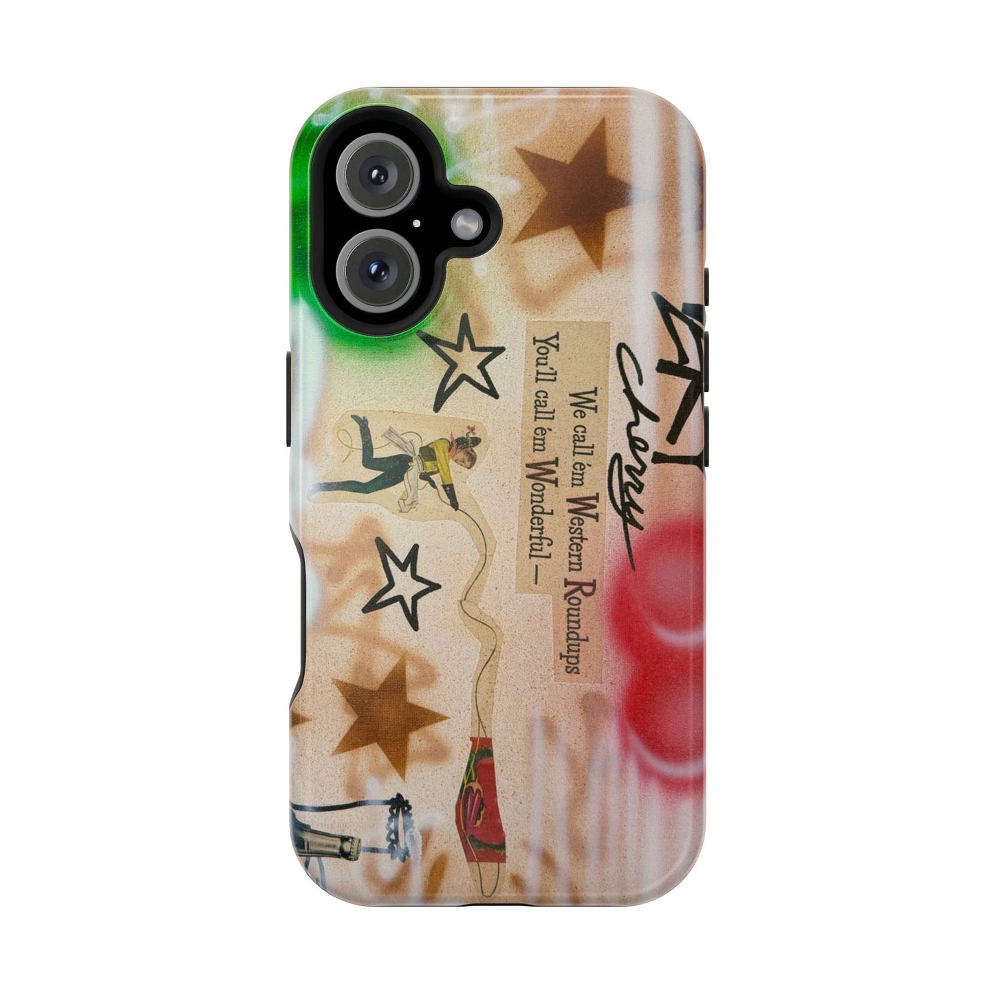 MagSafe "very cherry" airbrush iPhone case