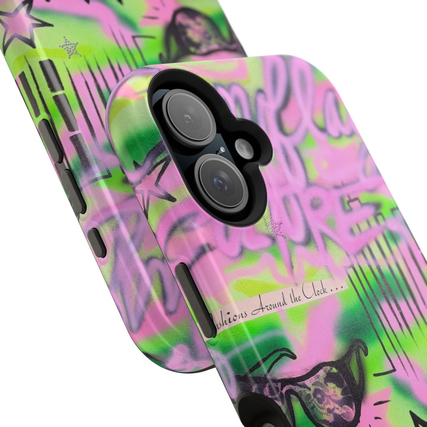 MagSafe "green camo" airbrush iPhone case