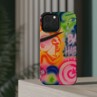 MagSafe „schlechte Angewohnheiten“ Airbrush iPhone Hülle