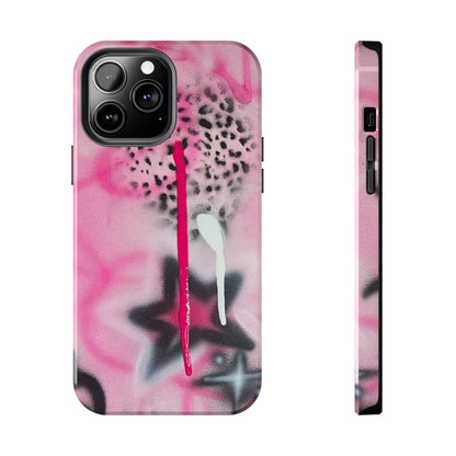 "pink cheetah" airbrush iPhone case