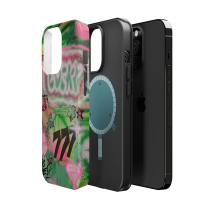 MagSafe "so lucky" airbrush iPhone case