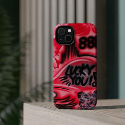 MagSafe „lucky you! pt. 2“ Airbrush iPhone Hülle