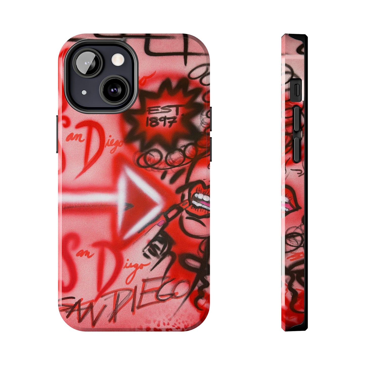 "san diego" airbrush iPhone case