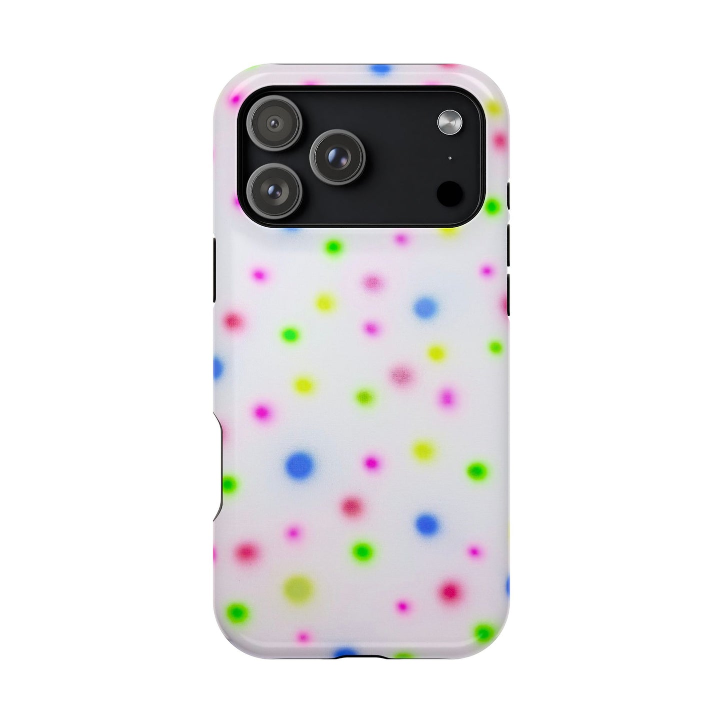 MagSafe "birthday cake polka dot" airbrush iPhone case