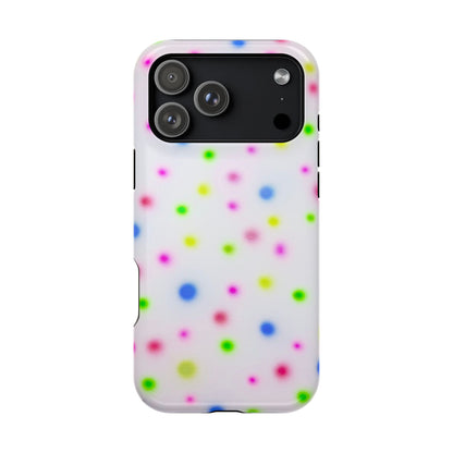 MagSafe "birthday cake polka dot" airbrush iPhone case