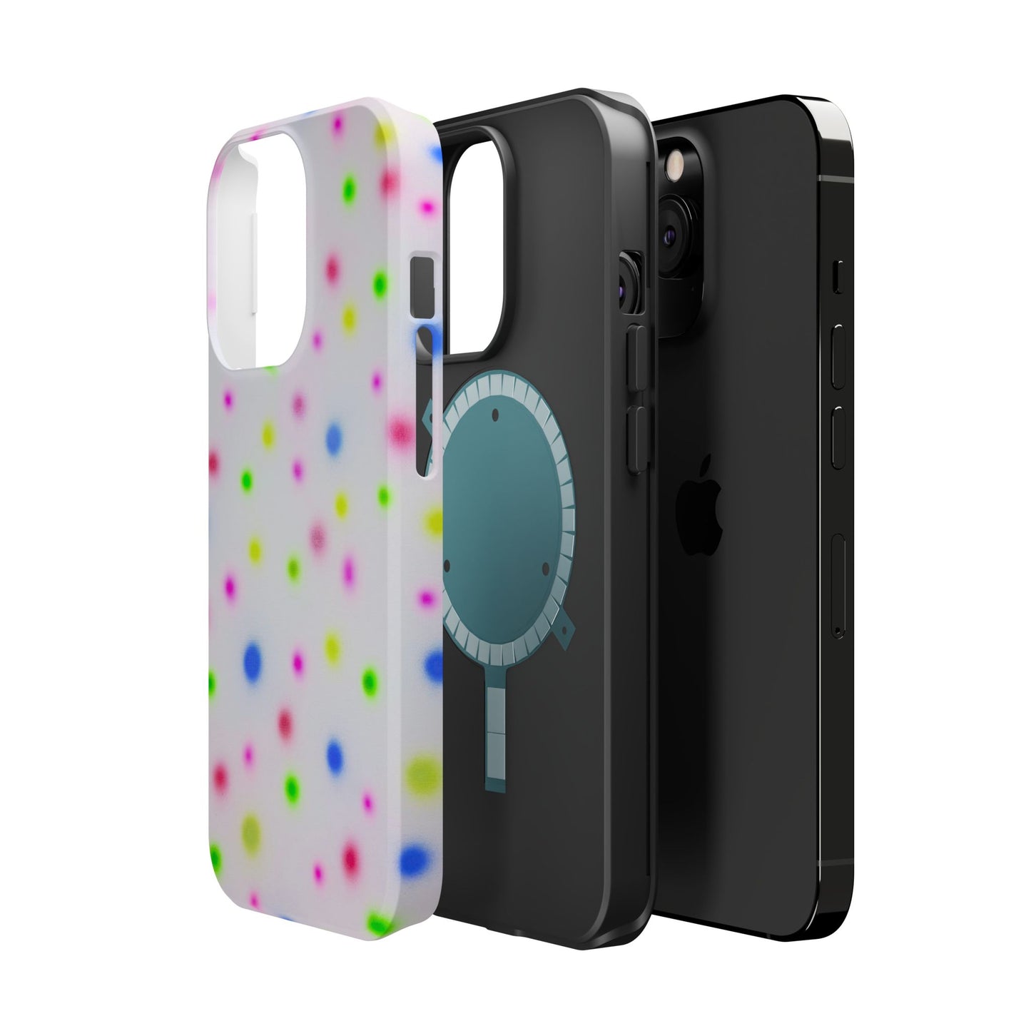 MagSafe "birthday cake polka dot" airbrush iPhone case