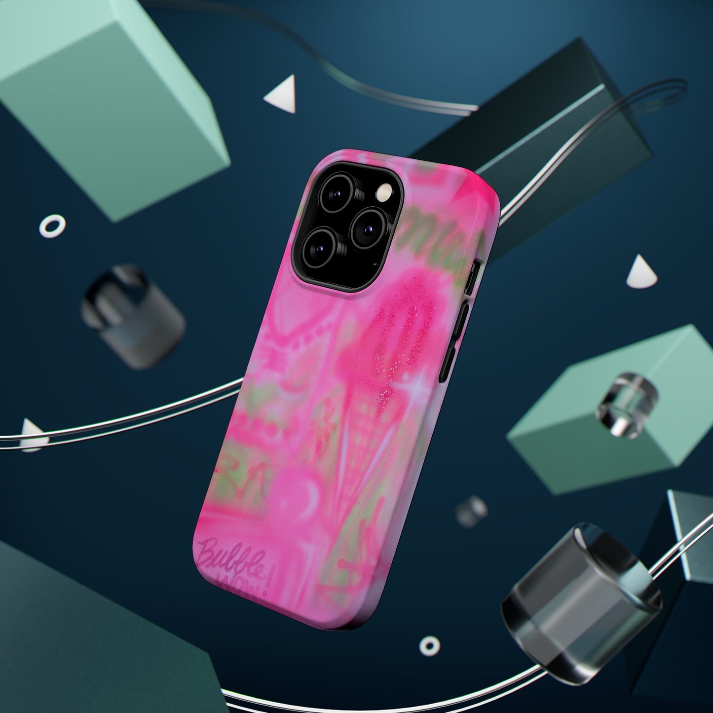 MagSafe "miami matcha" airbrush iPhone case