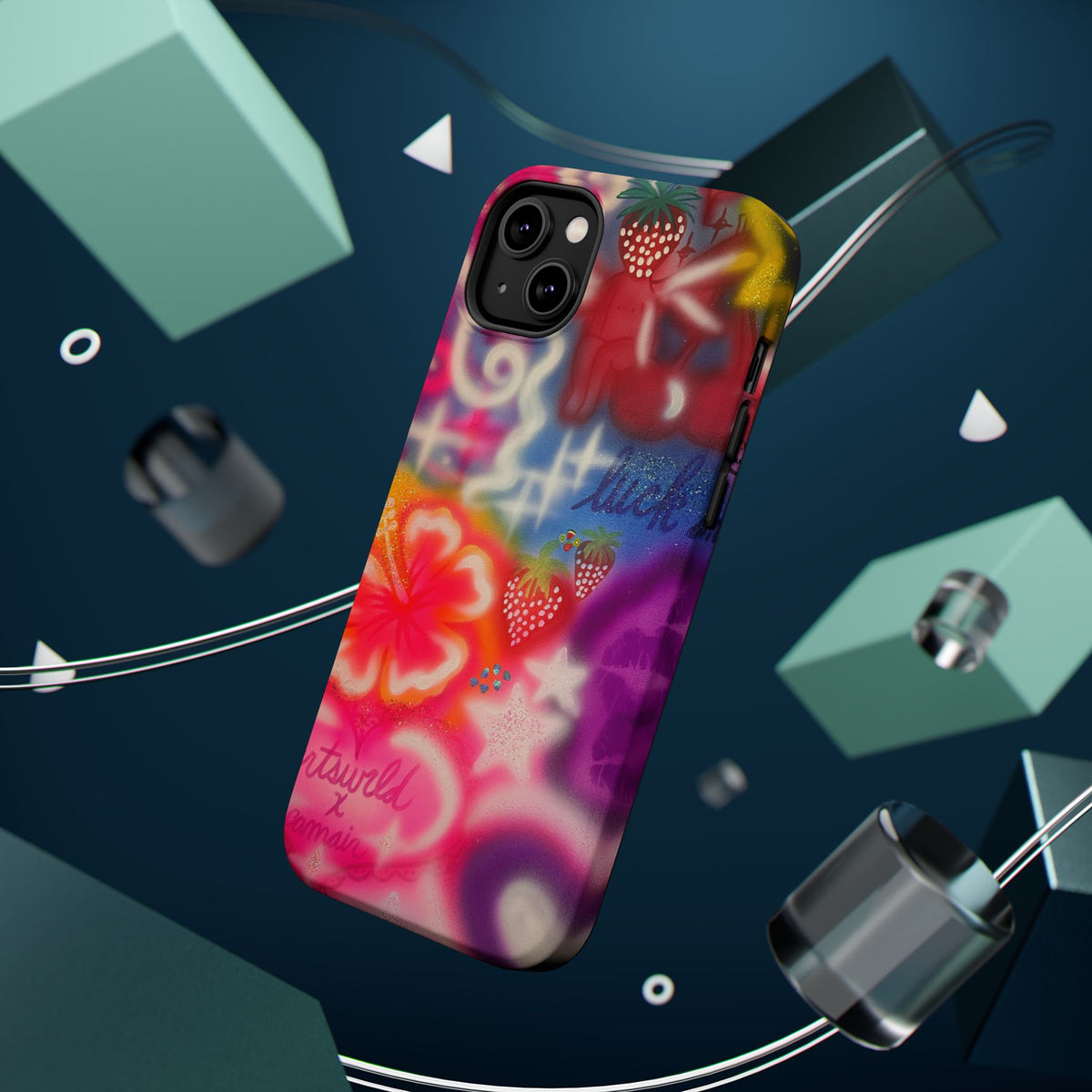 MagSafe „luck & luv“ Airbrush iPhone-Hülle